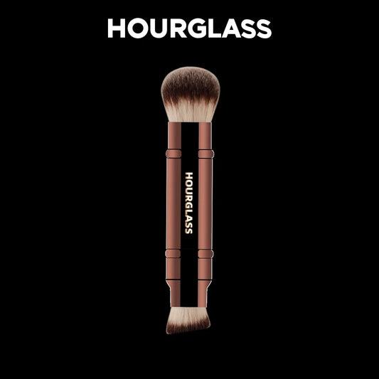 “Double head retractable foundation brush, soft fiber, smudge-proof, perfect flawless face makeup.”