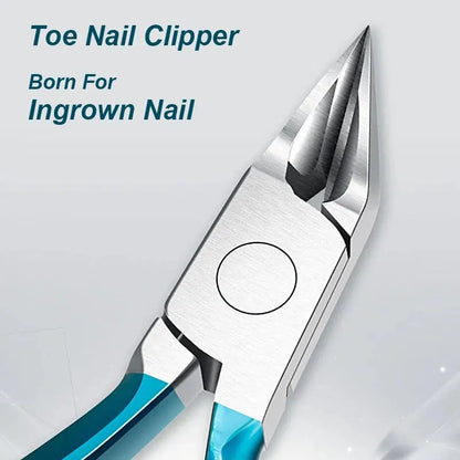 “Professional stainless steel toenail clipper for ingrown and thick nails.”