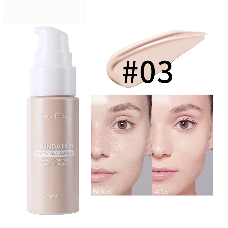 “Liquid Foundation – Effective Concealer, Waterproof, Sweat-Resistant for Professional Makeup”