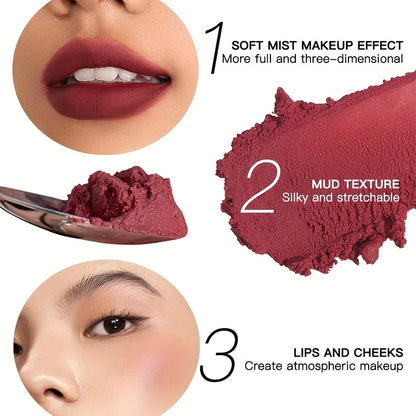 “19-Color Matte Velvet Lip Gloss – Waterproof Liquid Lipstick, Nude to Black Shades”