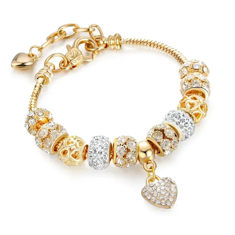 “Women’s Multi Element Beaded Love Bracelet Daily Party Holiday Jewelry Gift.”