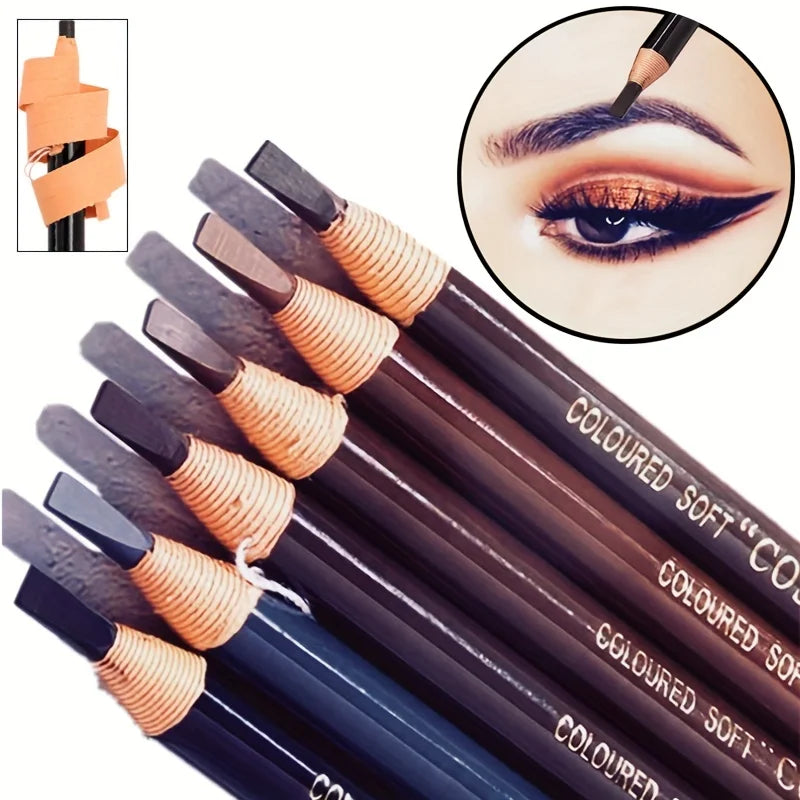 “Pull-line eyebrow pencil: no sharpening, natural color, sweat-proof, smudge-proof.”