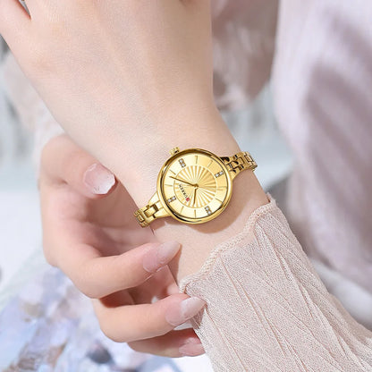 “Elegant Women’s Casual Quartz Watch Waterproof Stainless Steel Fashion Business Wristwatch.”