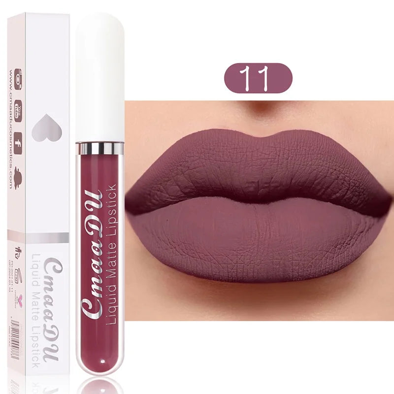 “Sexy Long-Lasting Velvet Matte Lip Gloss – Waterproof, Non-Stick, Liquid Lipstick for Women”