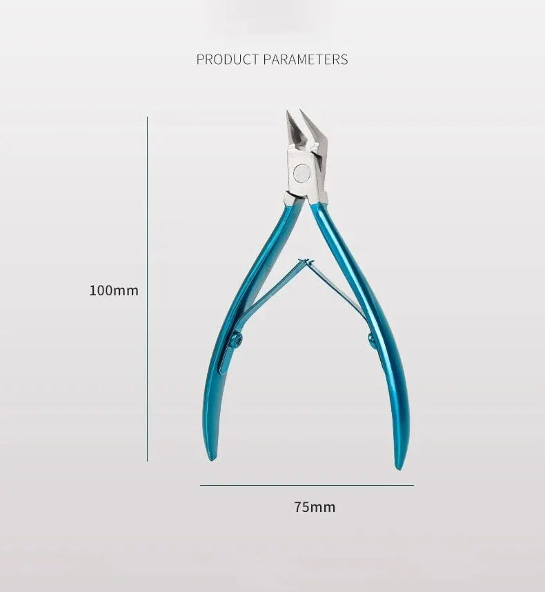 “Professional stainless steel toenail clipper for ingrown and thick nails.”