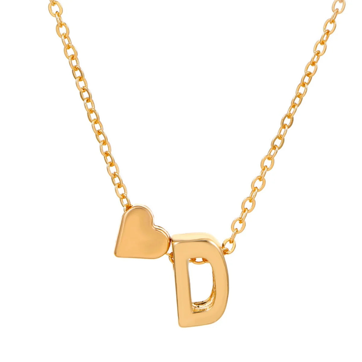 “Initial 26 Letter Heart Necklace for Women and Girls, Perfect Friendship Gift.”
