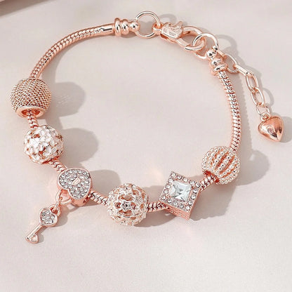 “Women’s Multi Element Beaded Love Bracelet Daily Party Holiday Jewelry Gift.”