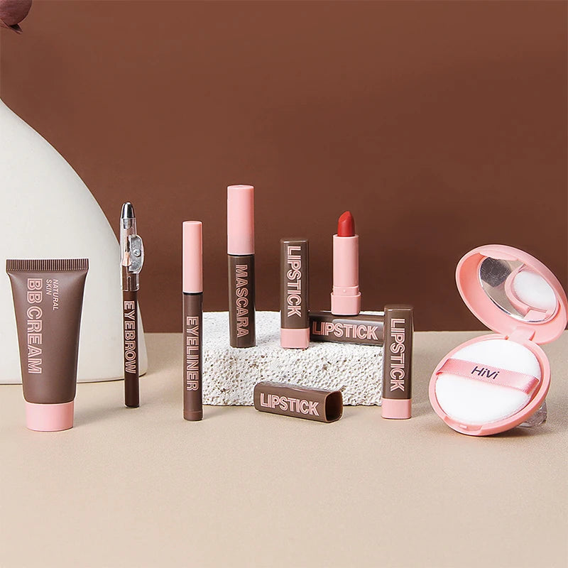 “Makeup gift box: powder, glue, lipstick—perfect Valentine’s gift.”