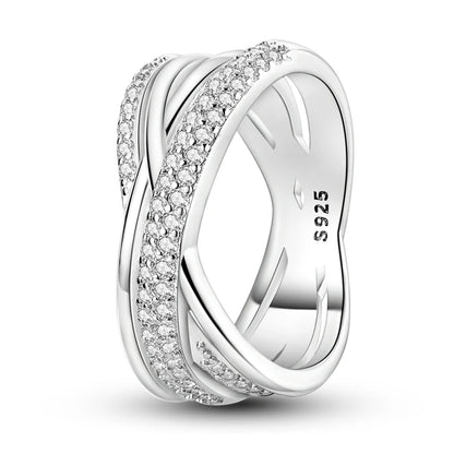 “925 Silver Zircon Star Ring - Geometric Design for Engagements & Valentine’s Gifts.”
