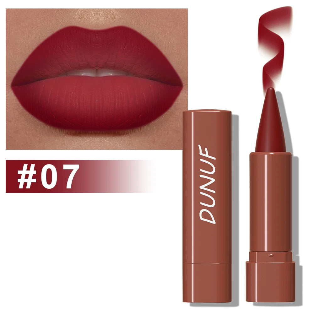 “Matte gradient lip liner for smooth application, defining elegant, long-lasting lips.”