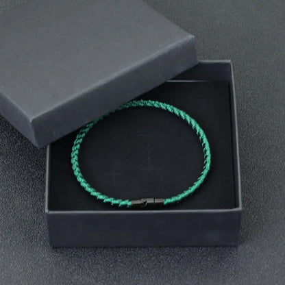 “Grade A Keel Rope Bracelet - Lucky Red Thread Magnetic Bracelet for Couples, Wealth & Prosperity.”