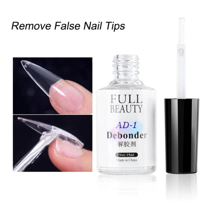 “15ml Nail Glue Remover Gel Fast Dissolve Debonder for False Nail Tips Manicure”