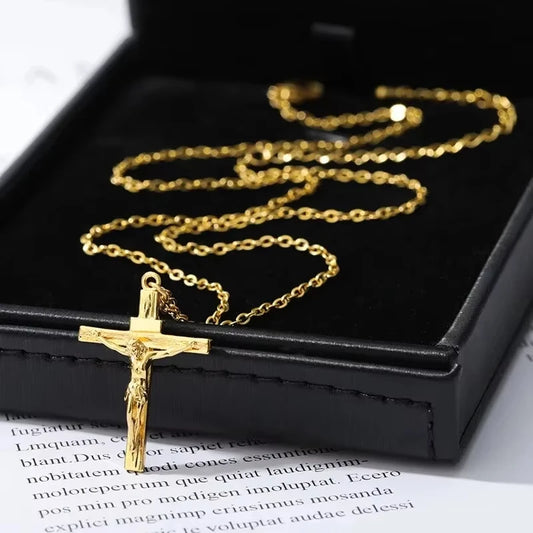 “UILZ Classic 316L Stainless Steel Pendant Necklace – 18K Gold Plated, Non-Fading for Women & Men”