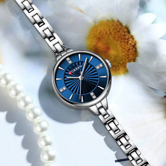 “Elegant Women’s Casual Quartz Watch Waterproof Stainless Steel Fashion Business Wristwatch.”