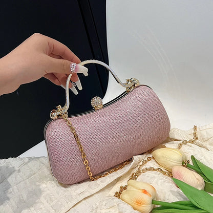 “Chain evening bag, dinner shoulder handbag, vintage crossbody satchel for women, fashion accessory.”