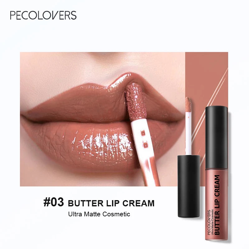 “1PC Butter Gloss Lip Gloss - Long-Lasting, Hydrating Nude Lip Makeup.”