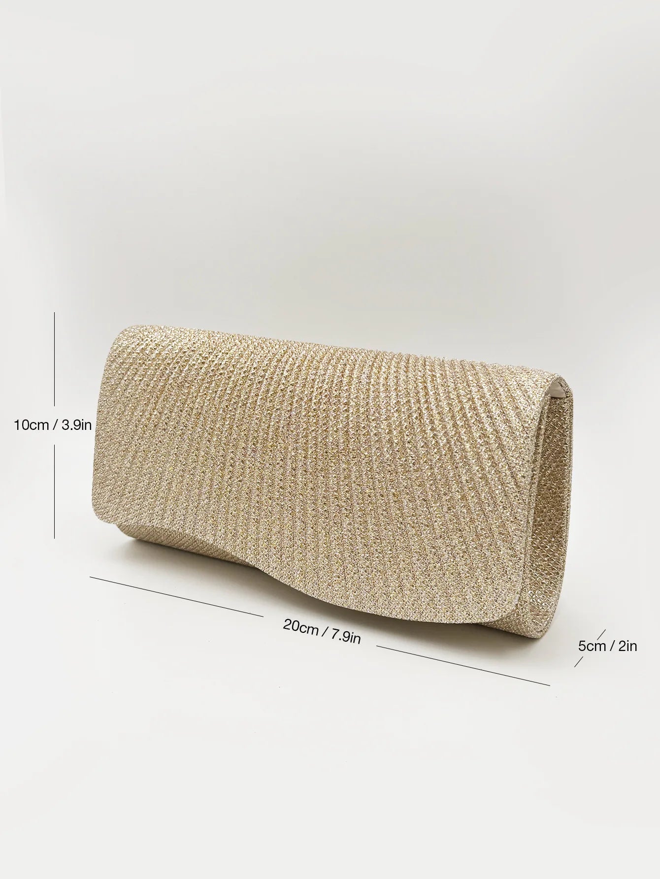 “Glitter Evening Bag for Women, Shiny Silver Party Clutch with Chain Strap.”
