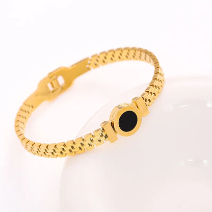 “Men’s Women Roman Digital Stainless Steel Bracelet Perfect for Date Party Gifts”