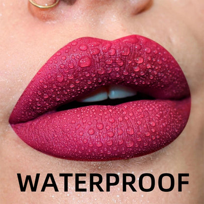 “19-Color Matte Velvet Lip Gloss – Waterproof Liquid Lipstick, Nude to Black Shades”