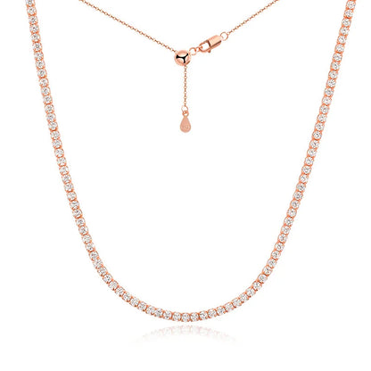 “2mm Moissanite Necklace, Sterling Silver, Gold-Plated, Adjustable Wedding Choker Jewelry.”