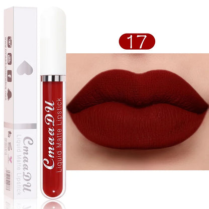 “Sexy Long-Lasting Velvet Matte Lip Gloss – Waterproof, Non-Stick, Liquid Lipstick for Women”