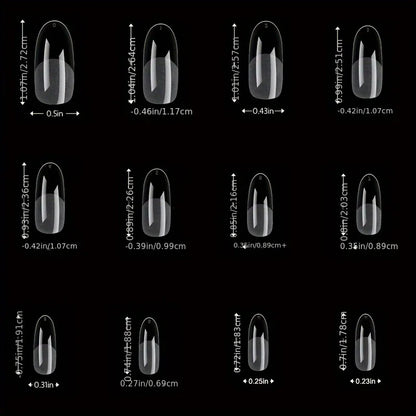 “120Pcs Full Cover Gel Nail Tips, Stiletto, Almond, Square, Coffin French Styles”