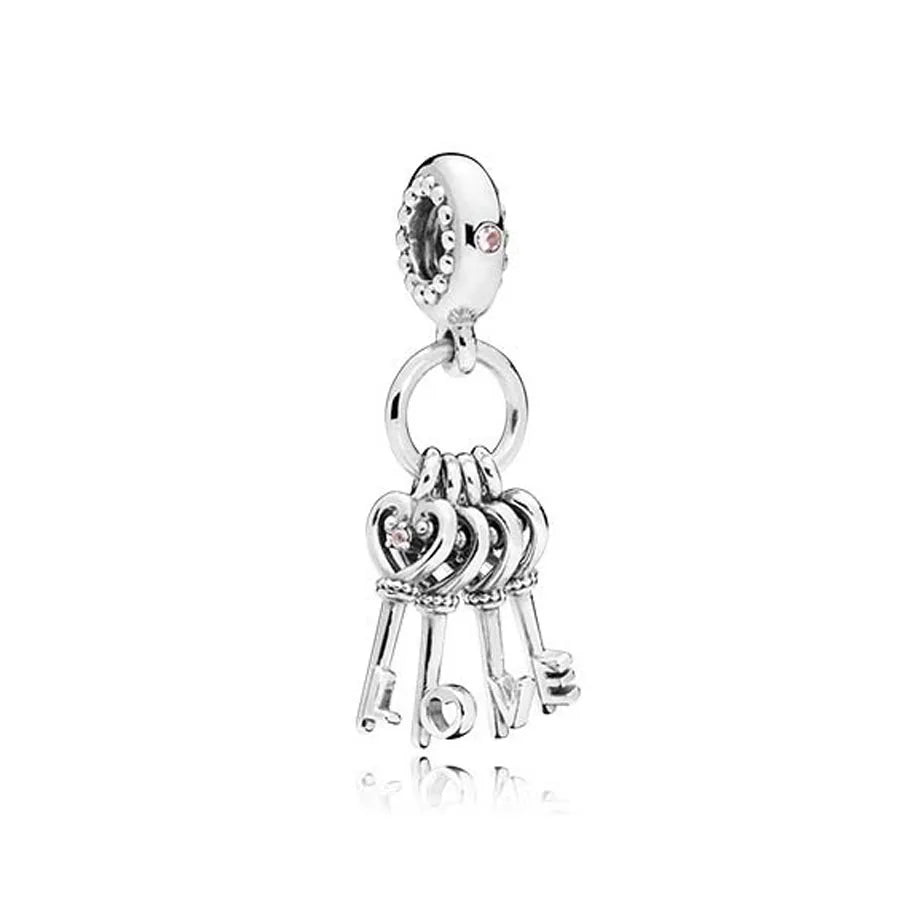 “925 Silver Family Charm Pendant - Sparkling Boy/Girl Bead for Pandora Bracelet.”