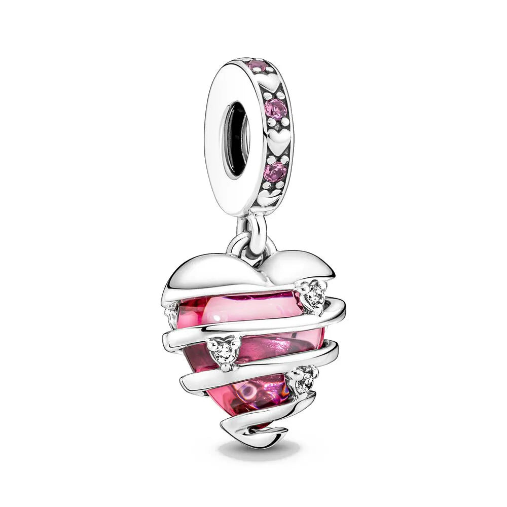“925 Silver Family Charm Pendant - Sparkling Boy/Girl Bead for Pandora Bracelet.”