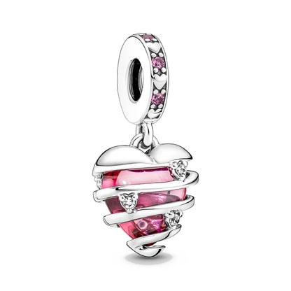 “925 Silver Family Charm Pendant - Sparkling Boy/Girl Bead for Pandora Bracelet.”