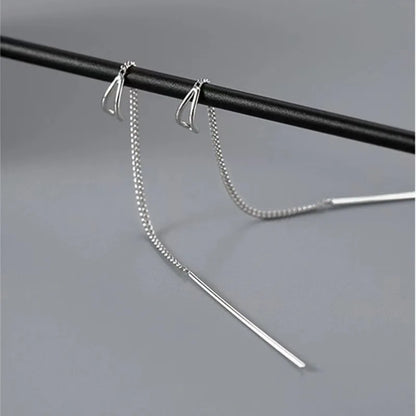 “Korean Tassel Pearl Drop Earrings - Luxury Gold Wedding Jewelry.”