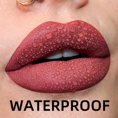 “19-Color Matte Velvet Lip Gloss – Waterproof Liquid Lipstick, Nude to Black Shades”