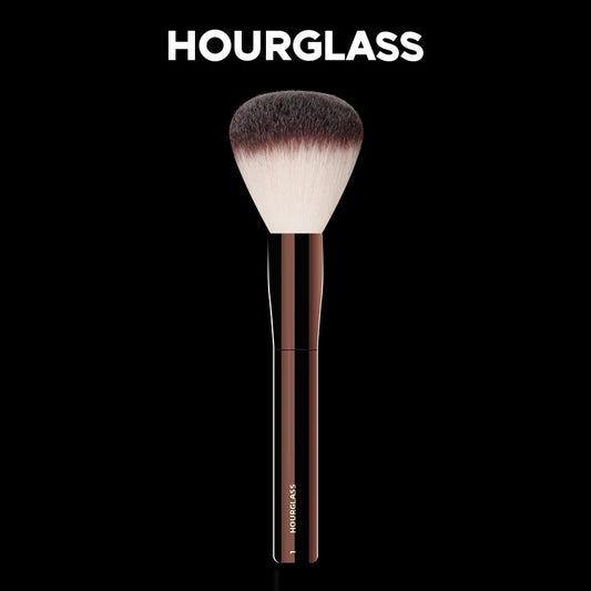 “Soft round head makeup brush, natural fibers, modern design, for daily use.”