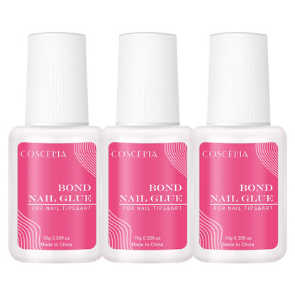 “Clear Nail Glue for False Nail Tips – Strong, Quick-Drying Adhesive for Perfect Nails”