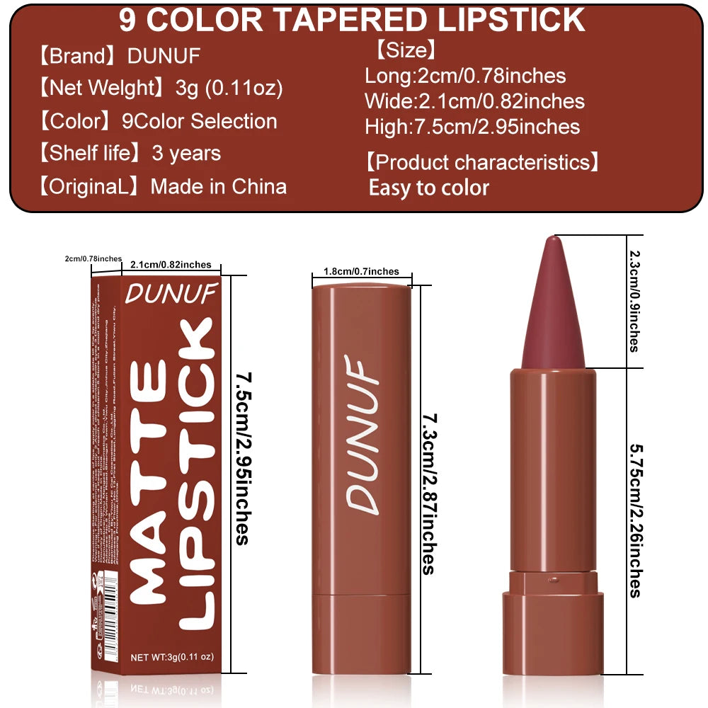 “Matte gradient lip liner for smooth application, defining elegant, long-lasting lips.”
