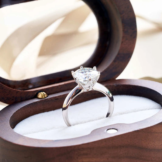 “1-5ct Moissanite Ring for Women GRA Certified 925 Sterling Silver Wedding Bands.”