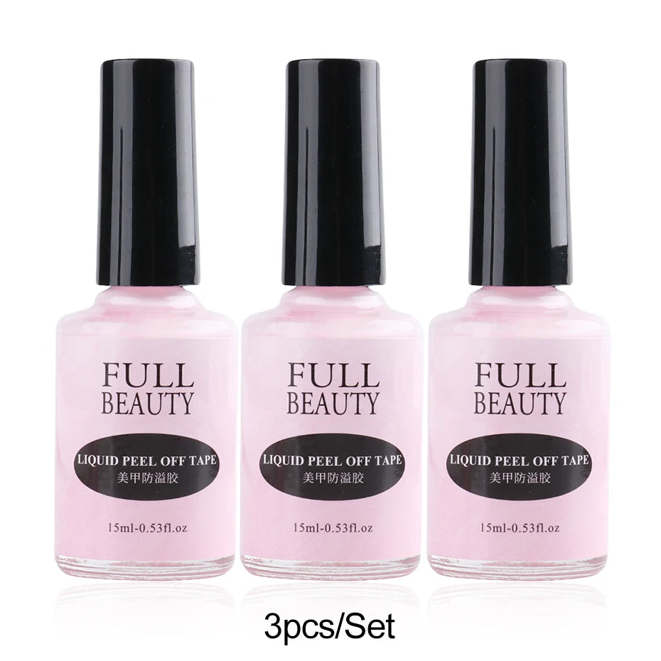 “15ml peel off latex, antifreezing nail liquid, edge protection, fast dry, nail care tool.”