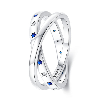 “925 Silver Zircon Star Ring - Geometric Design for Engagements & Valentine’s Gifts.”