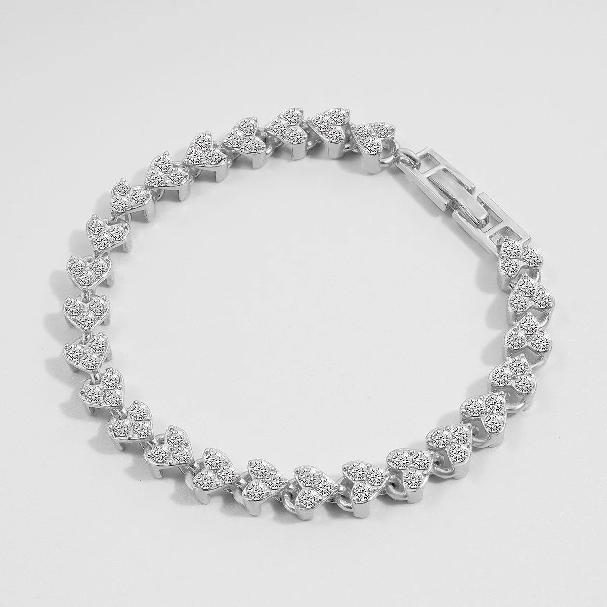 “Luxury Roman Crystal Chain Bracelets for Women, Trendy Rhinestone Charm Bangles”