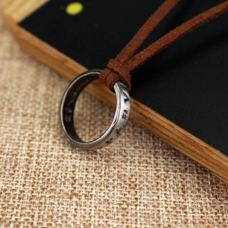 “Uncharted 4 Necklace & Ring - Nathan Drake Cosplay Vintage Pendant Jewelry.”