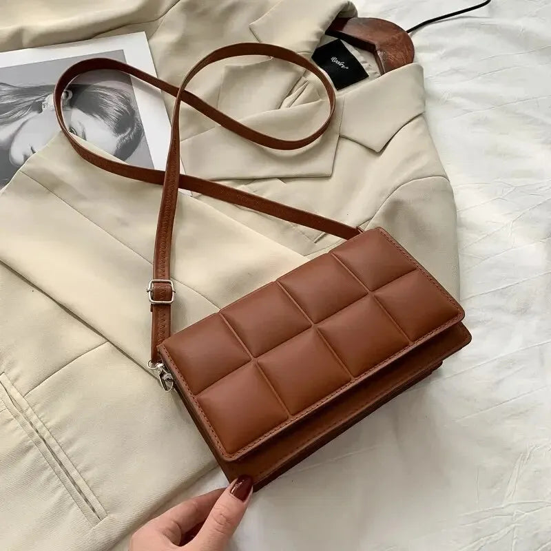 “Trendy PU leather crossbody bag, elegant design, perfect for women’s daily style.”