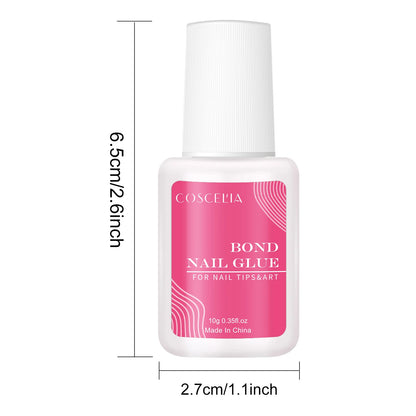 “Clear Nail Glue for False Nail Tips – Strong, Quick-Drying Adhesive for Perfect Nails”