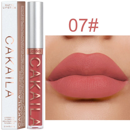 “18-Color Matte Lipstick – Non-Stick, Waterproof Long-Lasting Lip Gloss”