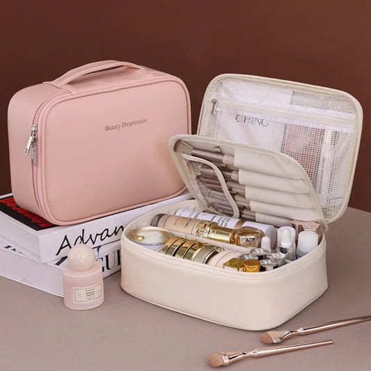 “New Women’s Cosmetic Bag Large Capacity Portable Luxury Makeup Travel Organizer Toiletry”