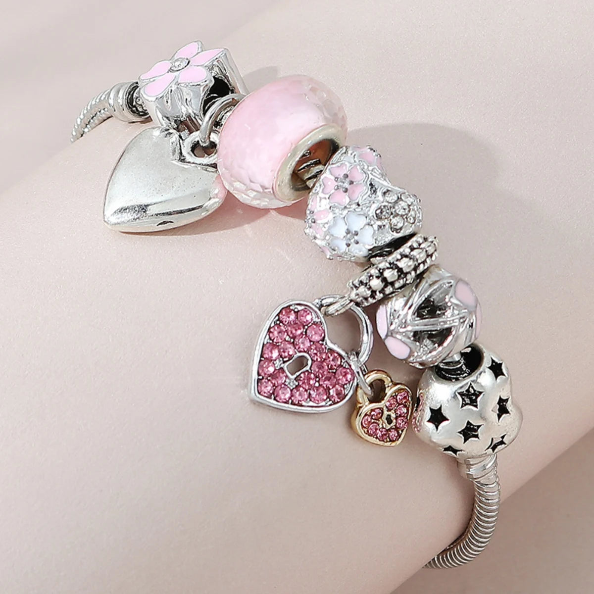 “Women’s Multi Element Beaded Love Bracelet Daily Party Holiday Jewelry Gift.”