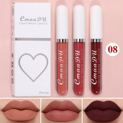 “Sexy Long-Lasting Velvet Matte Lip Gloss – Waterproof, Non-Stick, Liquid Lipstick for Women”