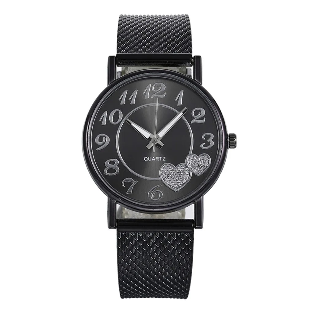 “Luxury ceramic women’s watch, elegant bracelet, waterproof quartz wristwatch.”