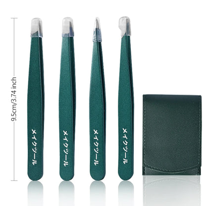 “2/4/6 Pcs Beauty Tweezers: Stainless Steel, Colorful, Precise Hair Removal Tools.”