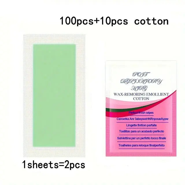 “10/20/30/50 Pcs Wax Strips, Hair Removal Cold Wax Paper, Face Neck Arm Leg”