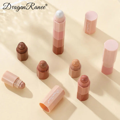 “4-color waterproof, non-smudge, pearlescent eyeshadow pencils for highlighting.”