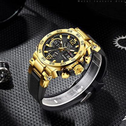“Dual Display Digital Waterproof Alarm Clock Luminous Watch For Men Stylish.”